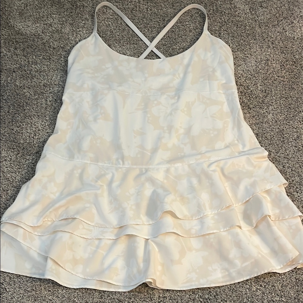 Aerie dress romper floral cream large